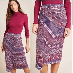 Anthropologie Maeve Carolina Knit Midi Pencil Skirt - XL - New